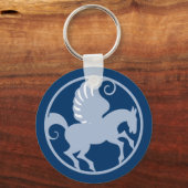 Pegasus im Kreis in circle Sleutelhanger (Voorkant)