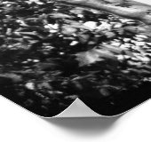 Pegasus in Black en White Grunge Poster (Hoek)