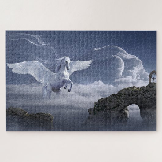 Pegasus in de wolken legpuzzel (Horizontaal)