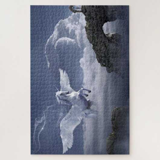 Pegasus in de wolken legpuzzel (Verticaal)