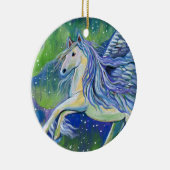 Pegasus in het noorderlicht keramisch ornament (Rechts)