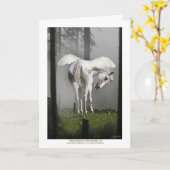 PEGASUS IN HET ZONLICHT WENSKAART KAART (Gele Bloem)