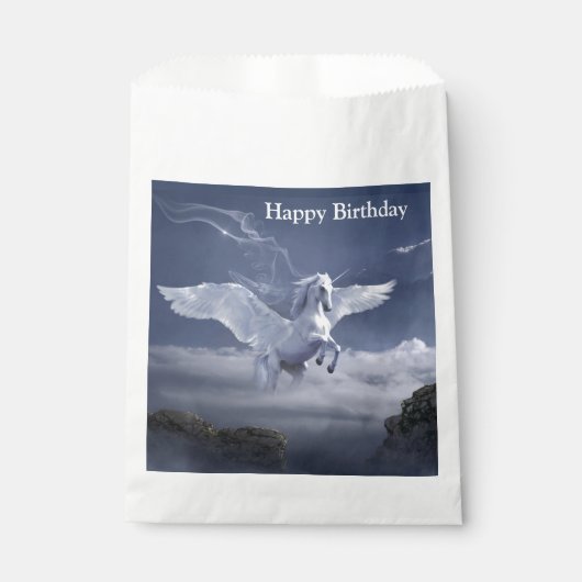 Pegasus in vlucht bedankzakje (Voorkant)