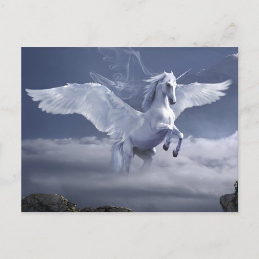Pegasus in vlucht    briefkaart (Voorkant)