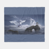 Pegasus in vlucht fleece deken (Voorkant (Horizontaal))