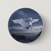 Pegasus in vlucht ronde button 5,7 cm (Voorkant)
