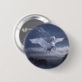 Pegasus in vlucht ronde button 5,7 cm (Voorkant /achterkant)