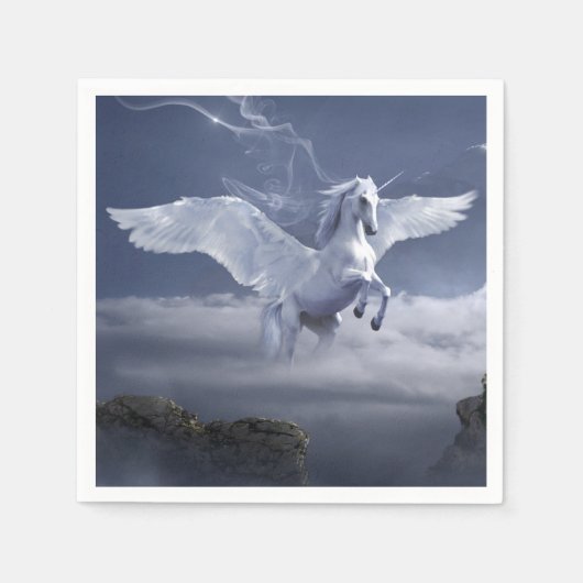 Pegasus in vlucht servet (Voorkant)
