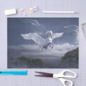 Pegasus in vlucht      tissuepapier (Craft)