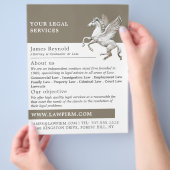 Pegasus, Juridische Diensten Reclame Flyer (Hand)