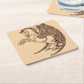 pegasus kartonnen onderzetters (Schuin)