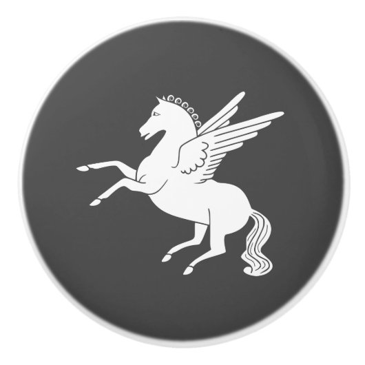 Pegasus Keramische Knop (Voorkant)