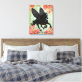 Pegasus - Kippen Canvas Afdruk (Insitu (Slaapkamer))