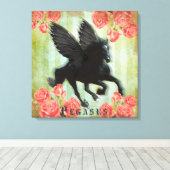 Pegasus - Kippen Canvas Afdruk (Insitu (Houten vloer))