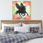 Pegasus - Kippen Canvas Afdruk (Insitu (Slaapkamer))