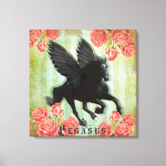 Pegasus - Kippen Canvas Afdruk (Voorkant)