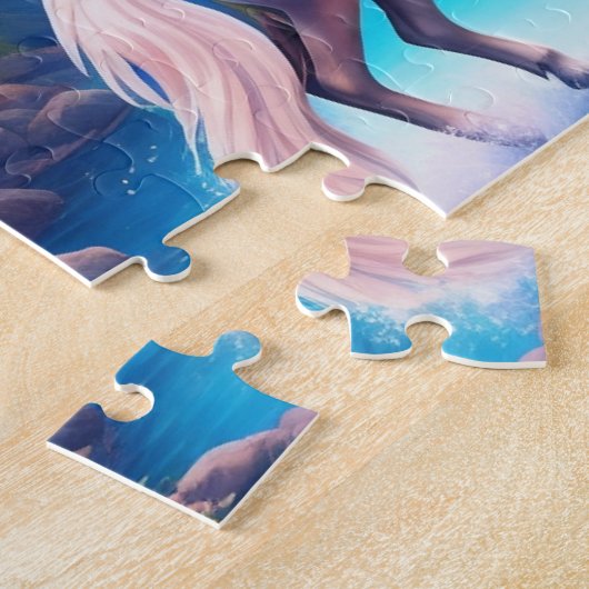 Pegasus & Lake puzzel Legpuzzel (Zijkant)