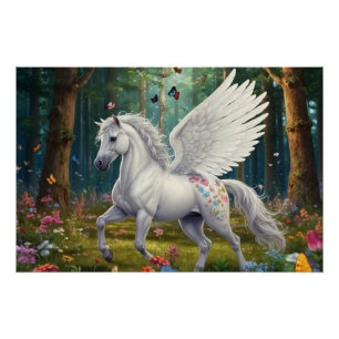 Pegasus Mare in de lente Perfect Poster