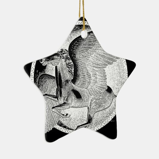 Pegasus Merchandise Keramisch Ornament (Rechts)
