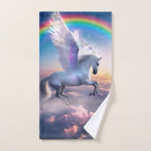 Pegasus met Regenboog Bad Handdoek (Handdoek)