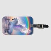 Pegasus met Regenboog Bagagelabel (Voorkant (horizontaal))