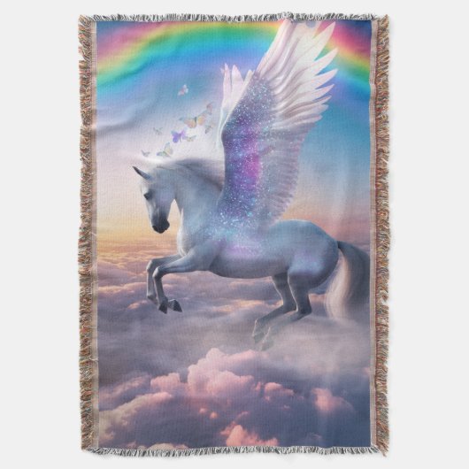 Pegasus met Regenboog Deken (Voorkant Verticaal)