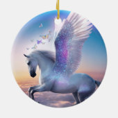 Pegasus met Regenboog Keramisch Ornament (Achterkant)