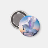 Pegasus met Regenboog Magneet (Voorkant / Achterkant)