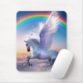 Pegasus met Regenboog Muismat (Met muis)