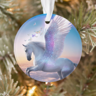 Pegasus met Regenboog Ornament