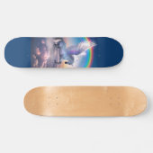 Pegasus met Regenboog Skateboard (Horizontaal)