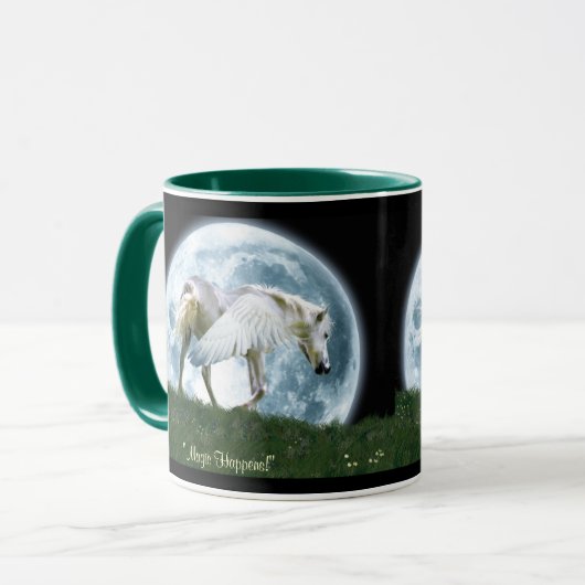 PEGASUS & MOON Fantasy Art Mok (Voorkant links)