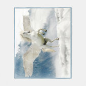 Pegasus Mythical Flying Unicorn Horse Fleece Deken (Voorkant)