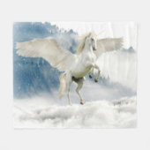 Pegasus Mythical Flying Unicorn Horse Fleece Deken (Voorkant (Horizontaal))