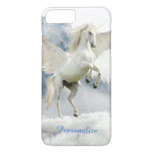 Pegasus Mythical Unicorn Flying Horse Personaliser iPhone 8/7 Plus Hoesje