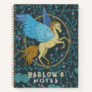 Pegasus Mythologisch Wezen Marineblauw Notitieboek