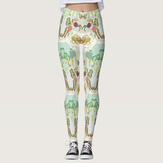 Pegasus Mythomorphosis With Medusa and Chimera Leggings (Voorkant)