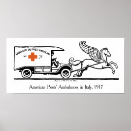 Pegasus op het werk voor de bondgenoten - WWI Poster