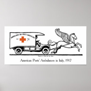 Pegasus op het werk voor de bondgenoten - WWI Poster