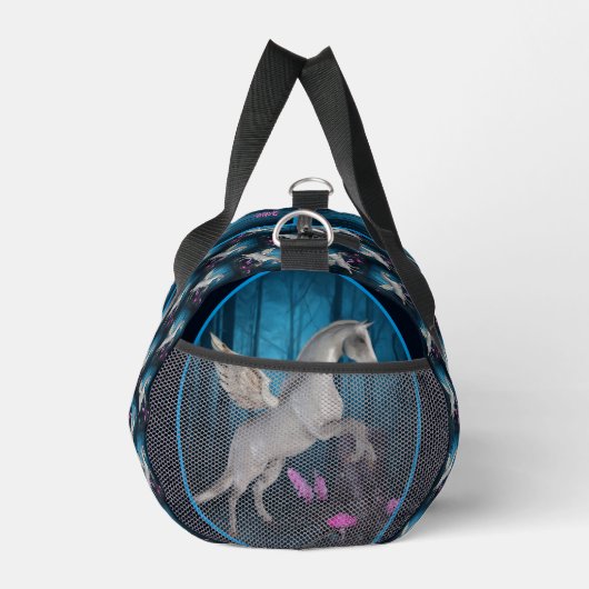 Pegasus Paard in Fantasy Bos gepersonaliseerd Plunjezak (Rechts)