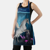 Pegasus Paard in Fantasy Bos gepersonaliseerd Schort (Insitu)