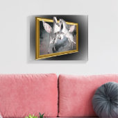 Pegasus paarden uit de grenzen van Fantasy Canvas Afdruk (Insitu (Woonkamer))