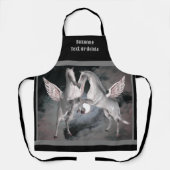Pegasus Paarden Volle Maan Sky gepersonaliseerd Schort (Voorkant)