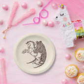 pegasus papieren bordje (Feest)