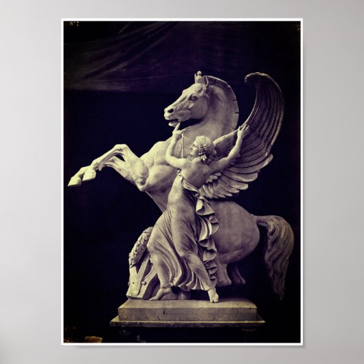 Pegasus - Pégase - Louis-Emile Durandelle Poster (Voorkant)