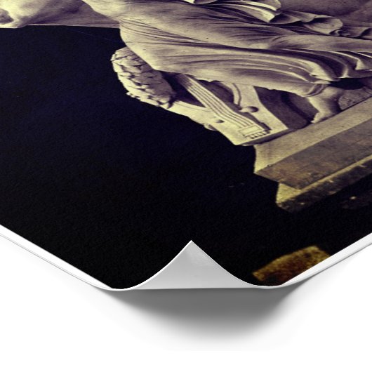 Pegasus - Pégase - Louis-Emile Durandelle Poster (Hoek)