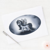 Pegasus Pony Ovale Sticker (Envelop)