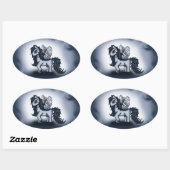 Pegasus Pony Ovale Sticker (Vel)