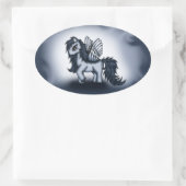 Pegasus Pony Ovale Sticker (Tas)