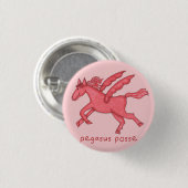 Pegasus Posse 1-1/4-inch Ronde Button 3,2 Cm (Voorkant /achterkant)